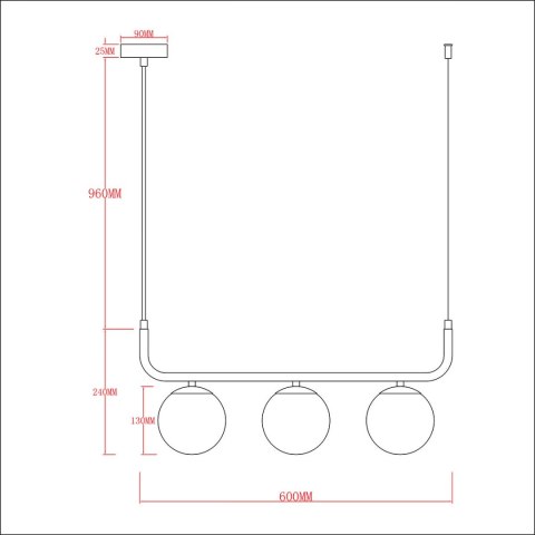 Lampa wisząca Alisa 3xE14 złota/biała LP-005/3L GD