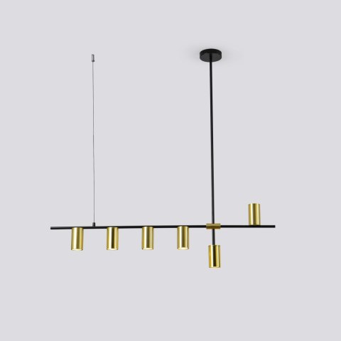 Lampa wisząca Arizona 6xGU10 czarno/złota LP-074/6PL BK/GD