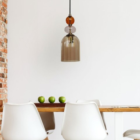 Lampa wisząca bursztynowa Tropea LP-2004/1P M AM