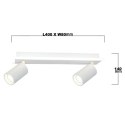 Spot Parma 2 2xGU10 + 1xLED CCT biały LP-0612/2WS WH