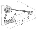 Kinkiet łazienkowy satyna nikiel nad lustro 2x40W G9 Major Candellux 22-27842