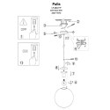 Lampa wisząca Palla 1xE27 chrom LP-2844/1P CH