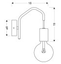 Kinkiet ścienny biały matowy metalowa oprawka Basso Candellux 21-70982