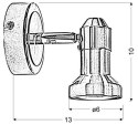 Lampa ścienna kinkiet 1X50W GU10 nikiel+chrom ARKON 91-59574