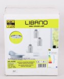 Lampa wisząca sufitowa srebrna szklane klosze 3x60W Libano Candellux 33-51691