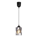 Lampa wisząca szklana czarna/dymiona Felis 31-00118