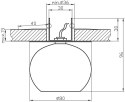 Oprawa stropowa Candellux sk-35 CH G4 chrom oprawa stropowa stała kryształ 20W G4 kulka3