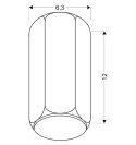 Oprawa sufitowa biała 6-kątna 25W GU10 Tuba Candellux 2282855