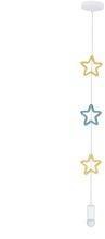 Stars lampa wisząca 20w E27 iq kids gold+blue