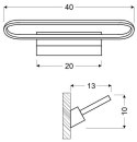 Kinkiet łazienkowy biały lampa LED 15W 4000K Cover Candellux 21-69801