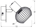 Lampa ścienna1X40W E14 czarny/chrom OSLO 91-61836