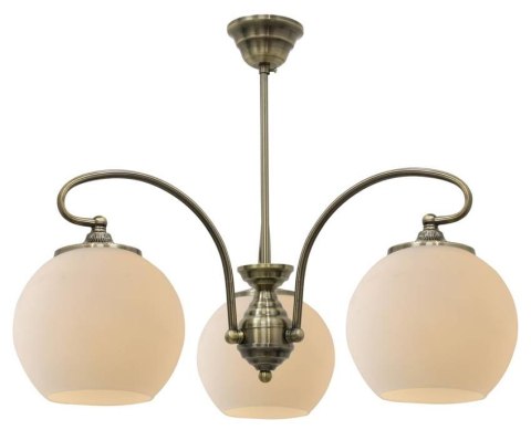 Lampa sufitowa wisząca 3X60W E27 patynowa miedź ORBIT 33-69351