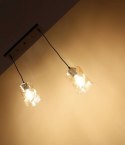 Lampa wisząca czarna/bursztynowa listwa 2xE27 Felis 32-00170