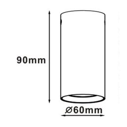 Oczko Manacor 9 cm 1xGU10 czarna LP-232/1D - 90 czarne