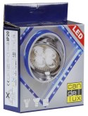 Oprawa Stropowa Oczko Candellux Ssu-22 Ch/Tr+Bl Gu10 50W+Led Smd 2 1W Niebieski 230V Chrom