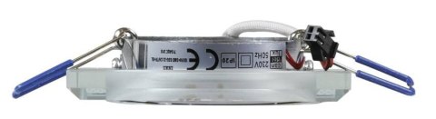 Oprawa Stropowa Oczko Candellux Ssu-22 Ch/Tr+Bl Gu10 50W+Led Smd 2 1W Niebieski 230V Chrom