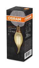 Żarówka led E14 2,5w 220lm 2400k vintage ba22 świeca Osram