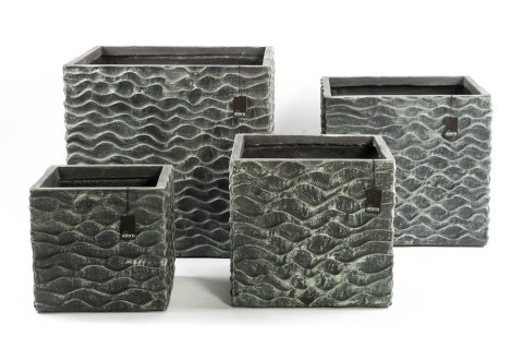 Donica z włókna szklanego, cementowa, mrozoodporna NEIRA - L_ALURO