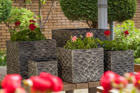 Donica z włókna szklanego, cementowa, mrozoodporna NEIRA - M_ALURO