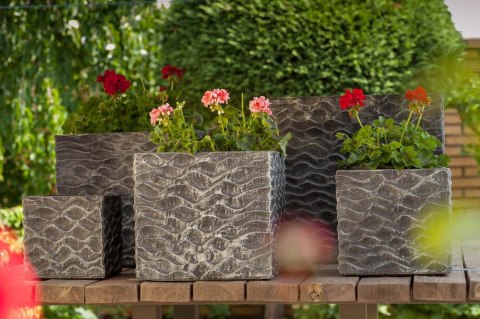 Donica z włókna szklanego, cementowa, mrozoodporna NEIRA - M_ALURO