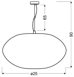 Lampa sufitowa wisząca 1X60W E27 PINIA 31-13408