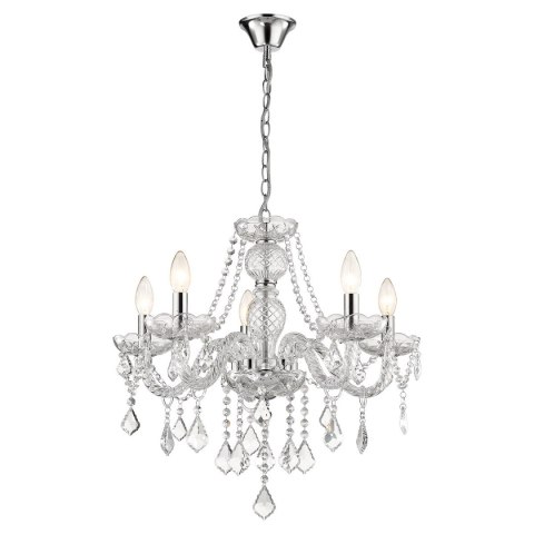 Lampa wisząca Cristallo 5xE14 transparentny LP-2940/5P