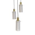 Lampa wisząca Tirana 3xE27 biała LP-945/3P WH