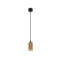 Lampa wisząca drewniana oprawa 1xGU10 10cm Tubo 31-78568