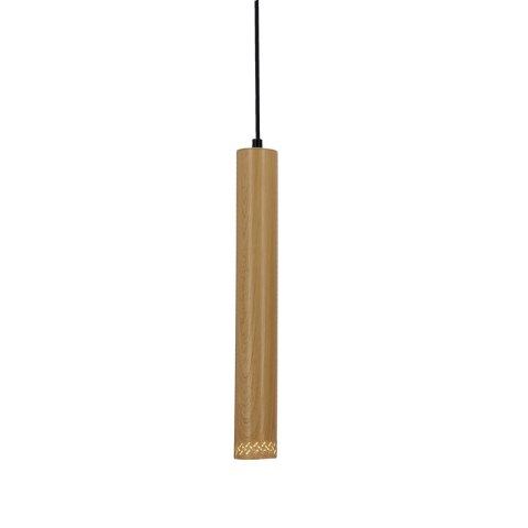 Lampa wisząca drewniana oprawa 25W GU10 40cm Tubo 31-78599