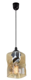 Lampa wisząca szklana czarna/bursztynowa Felis 31-00156