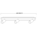 Spot Parma 3 3xGU10 + 1xLED CCT biały LP-0612/3WS WH