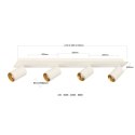 Spot Parma 4 4xGU10 + 1xLED CCT biały LP-0612/4C WH