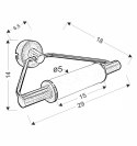 Kinkiet łazienkowy satyna nikiel nad lustro 2x40W G9 Major Candellux 22-27842