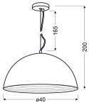 LAMPA MIEDZIANA SUFITOWA WISZĄCA CANDELLUX AMALFI 31-26392 E27