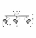 LAMPA ŚCIENNA CANDELLUX FLY 93-61973 LISTWA E14 BIAŁY/CHROM