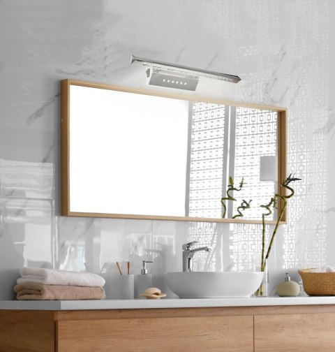 LAMPA ŚCIENNA KINKIET CANDELLUX FORTE 20-27030 LED RURKA TRÓJKĄTNA Z WYŁĄCZNIKIEM CHROM