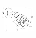 LAMPA ŚCIENNA KINKIET CANDELLUX MILTON 91-58904 E14 LED CHROM