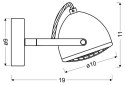 LAMPA ŚCIENNA KINKIET CANDELLUX PENT 91-67999 GU10 BETONOWY SZARY