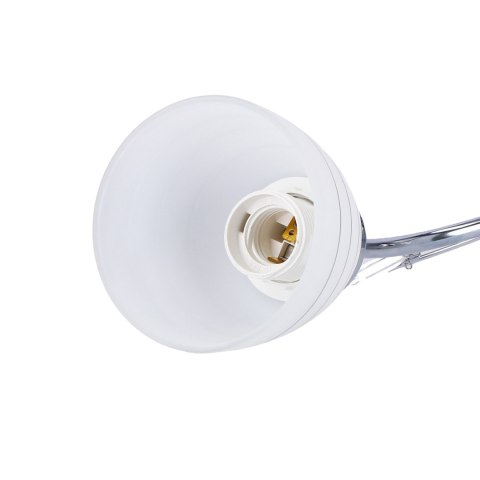 LAMPA ŚCIENNA KINKIET CANDELLUX SIMPLI 21-64288 E27 CHROM Z KRYSZTAŁKIEM + KLOSZ Z PASKIEM