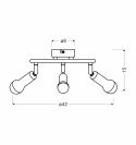 LAMPA SUFITOWA CANDELLUX ARC 98-63304 SPIRALA E14 SATYNA NIKIEL