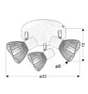 LAMPA SUFITOWA CANDELLUX FLY 98-61980 PLAFON E14 BIAŁY/CHROM