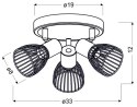 LAMPA SUFITOWA CANDELLUX MODO 98-61546 PLAFON E14 CZARNY+CHROM