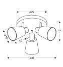 LAMPA SUFITOWA CANDELLUX PIN 98-70661 PLAFON E14 CHROM