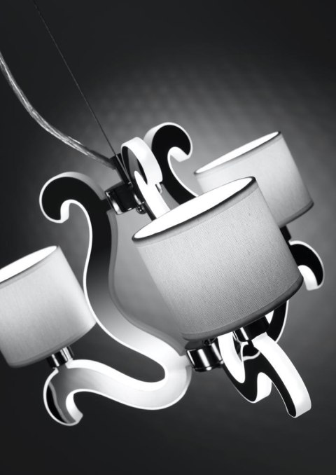 LAMPA SUFITOWA WISZĄCA CANDELLUX AMBROSIA 33-33895 E14 + LED CHROM