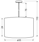 LAMPA SUFITOWA WISZĄCA CANDELLUX ARABESCA 31-19519 E27 BRĄZ