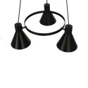 LAMPA SUFITOWA WISZĄCA CANDELLUX MORE 33-71156 E27 CZARNY MATOWY