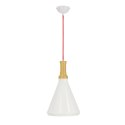 LAMPA SUFITOWA WISZĄCA CANDELLUX ROBINSON 31-37695 E27 BIAŁY / WNĘTRZE ŻÓŁTE