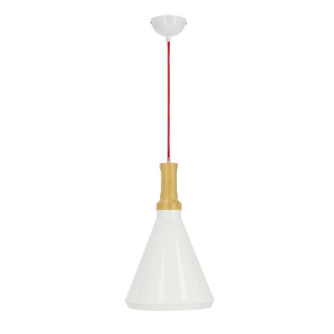 LAMPA SUFITOWA WISZĄCA CANDELLUX ROBINSON 31-37695 E27 BIAŁY / WNĘTRZE ŻÓŁTE