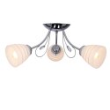 LAMPA SUFITOWA WISZĄCA CANDELLUX SIMPLI 33-63847 E27 CHROM Z KRYSZTAŁKIEM + KLOSZ Z PASKIEM