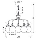 LAMPA WISZĄCA CANDELLUX BALLET 35-70876 E27 PATYNOWY